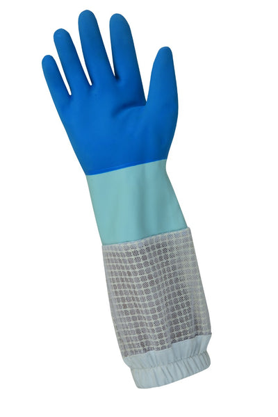 OZ ARMOUR Rubber Gloves with three Layer Mesh Ventilation