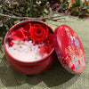 Red Rose Scented Candle Pot