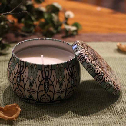 Lavender Scented Candle Pot