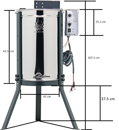 OZ ARMOUR 3 Frames Electric 220V & 12V Battery Operated Honey Extractor - Beekeeping Gear